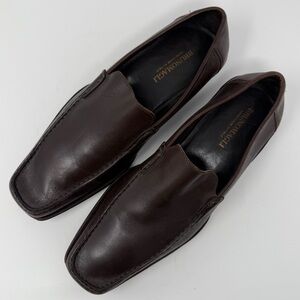 Bruno Magli Men's Raging Italian Leather Slip-On Loafers in Cognac / Brown